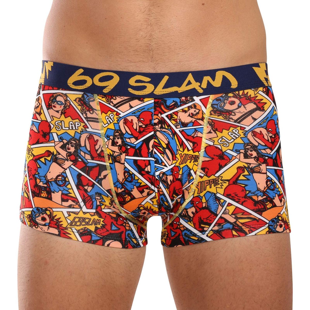 69SLAM Pánské boxerky hip bamboo PERVERT HERO (MHBPVO-BB) XL 69SLAM