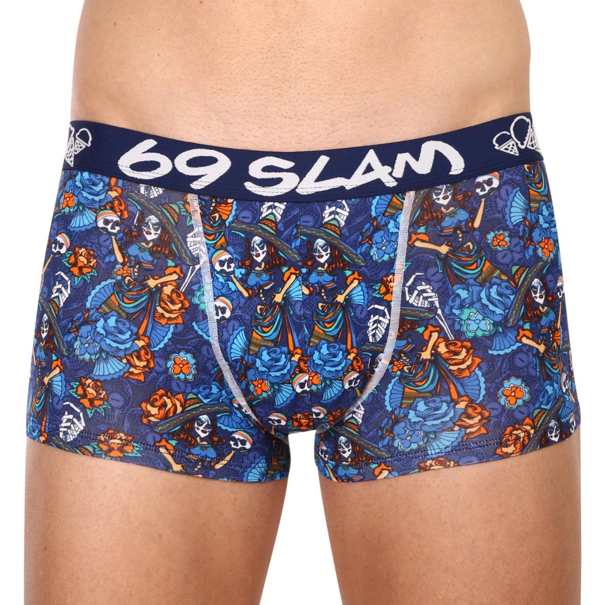 69SLAM Pánské boxerky hip bamboo dia de los muertos eliyah (MHBDDM-BB) M 69SLAM