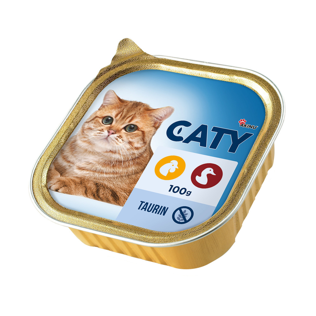 Akinu Caty paštika pro kočky kuřecí & kachní 100 g Akinu