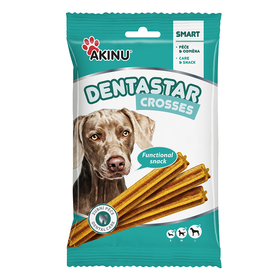 Akinu Dentastar tyčky pamlsek pro psy 7 ks Akinu