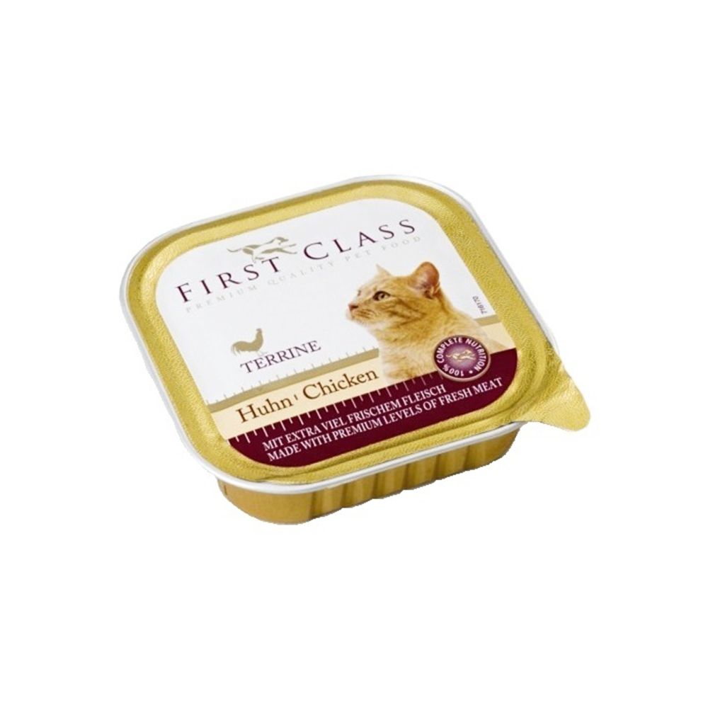 Akinu First Class paštika pro kočky s drůbežím 100 g Akinu