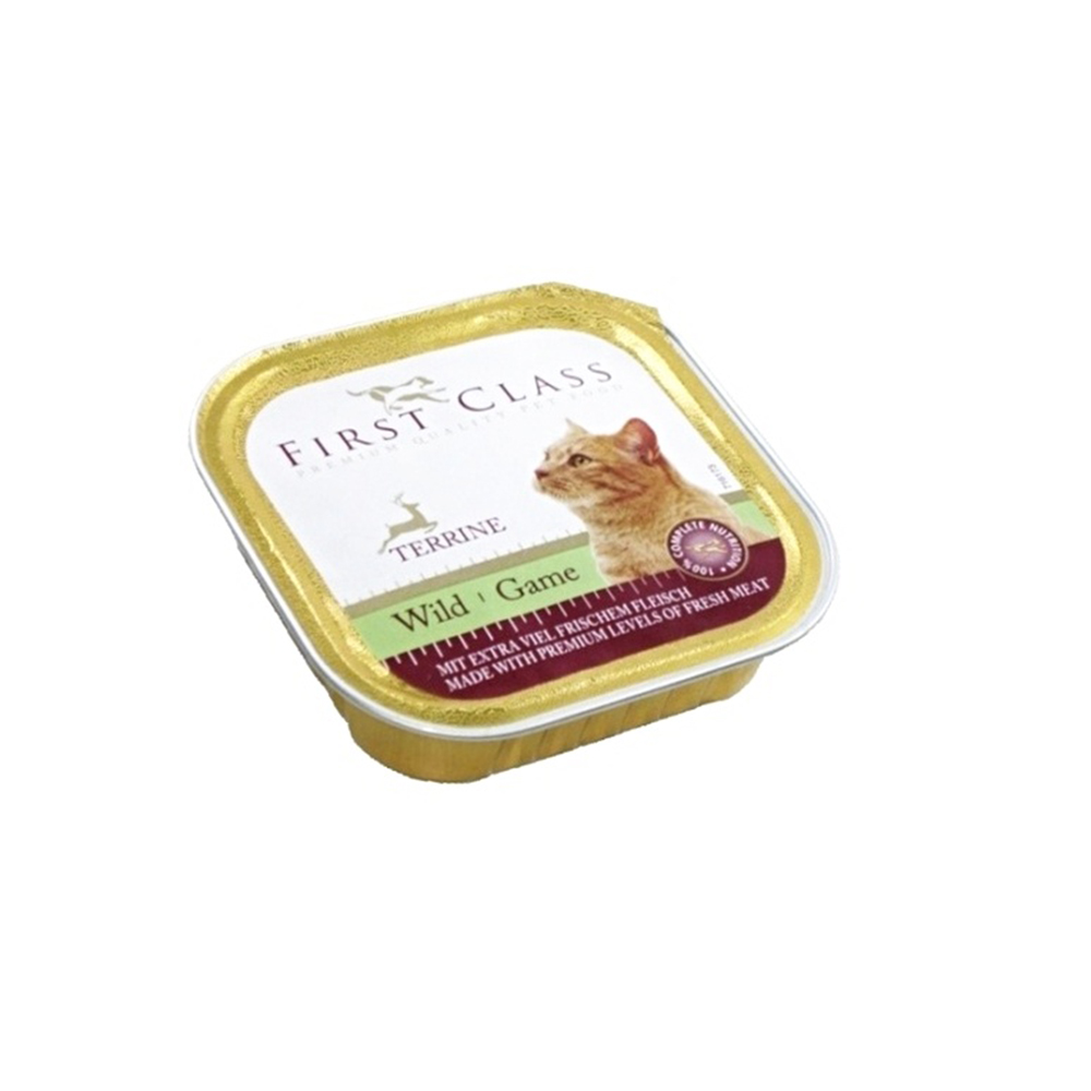 Akinu First Class paštika pro kočky se zvěřinou 100 g Akinu