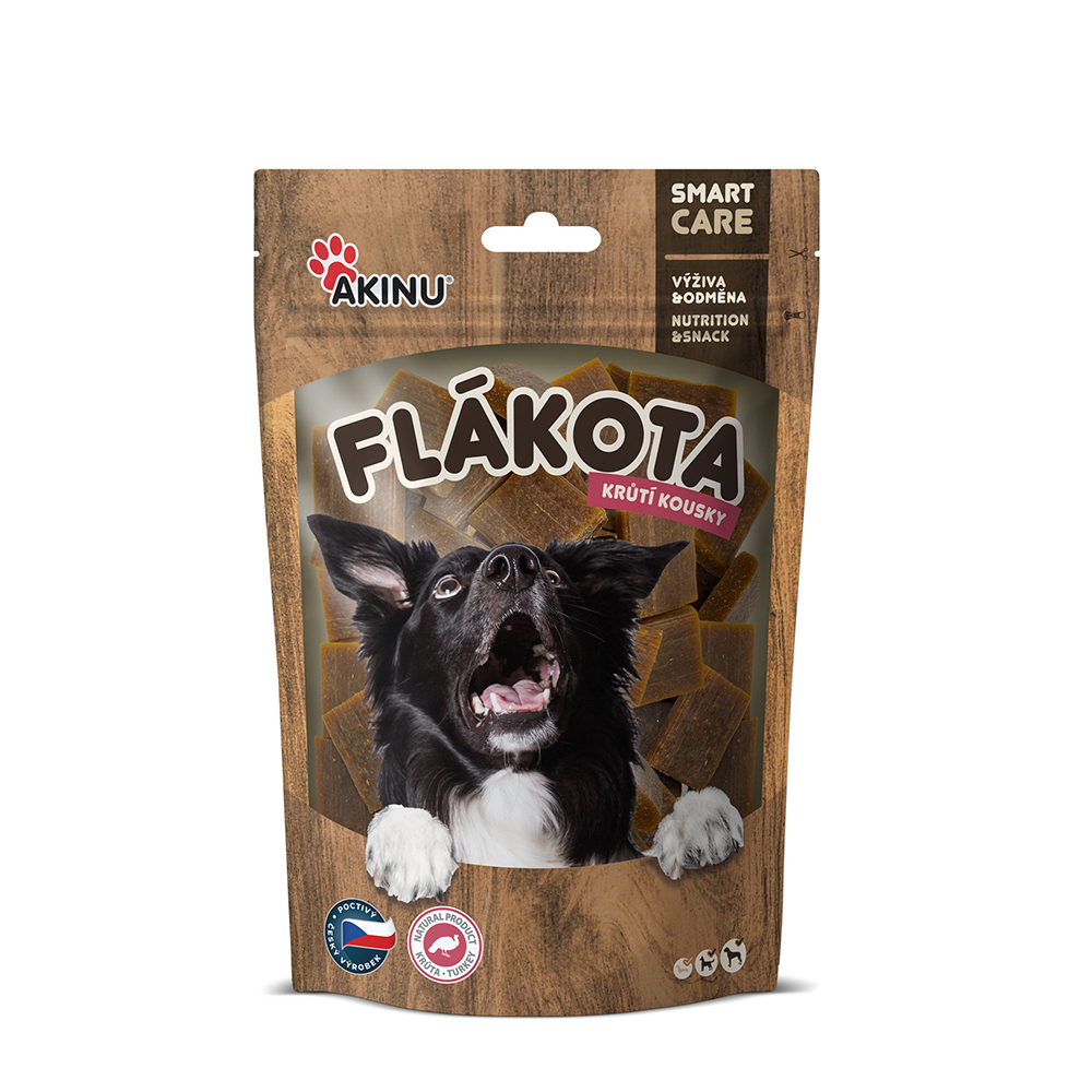 Akinu Flákota krůtí kousky pamlsek pro psy 100 g Akinu