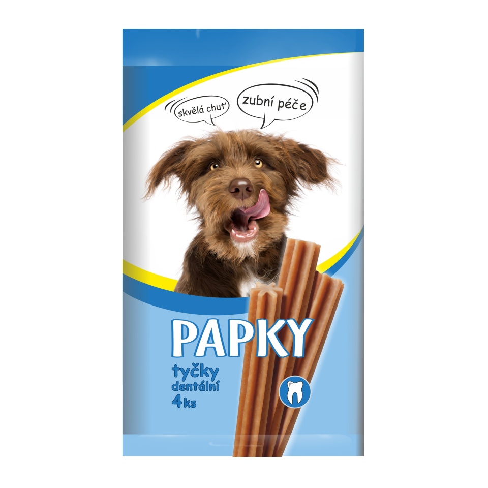 Akinu Papky dentální tyčky pamlsek pro psy 4 ks Akinu