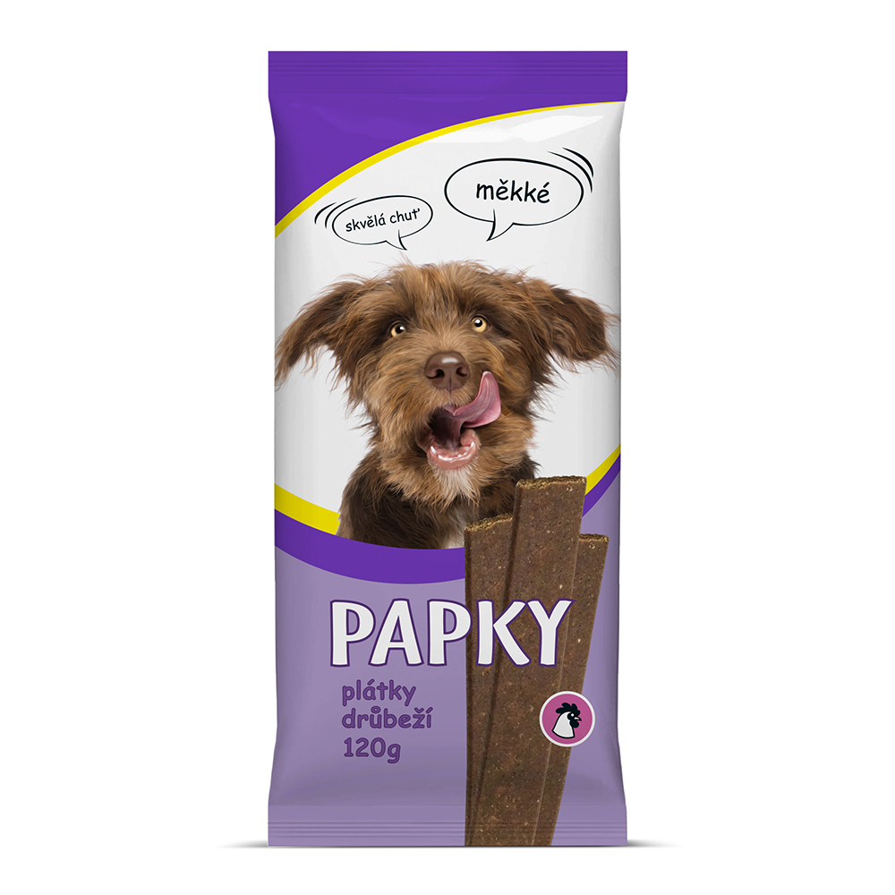 Akinu Papky drůbeží plátky pro psy 120 g Akinu