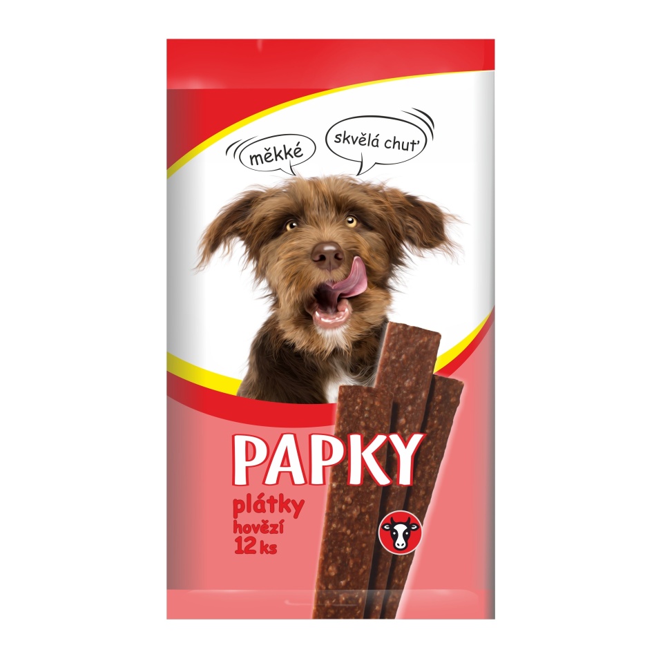 Akinu Papky plátky hovězí pro psy 12 ks Akinu