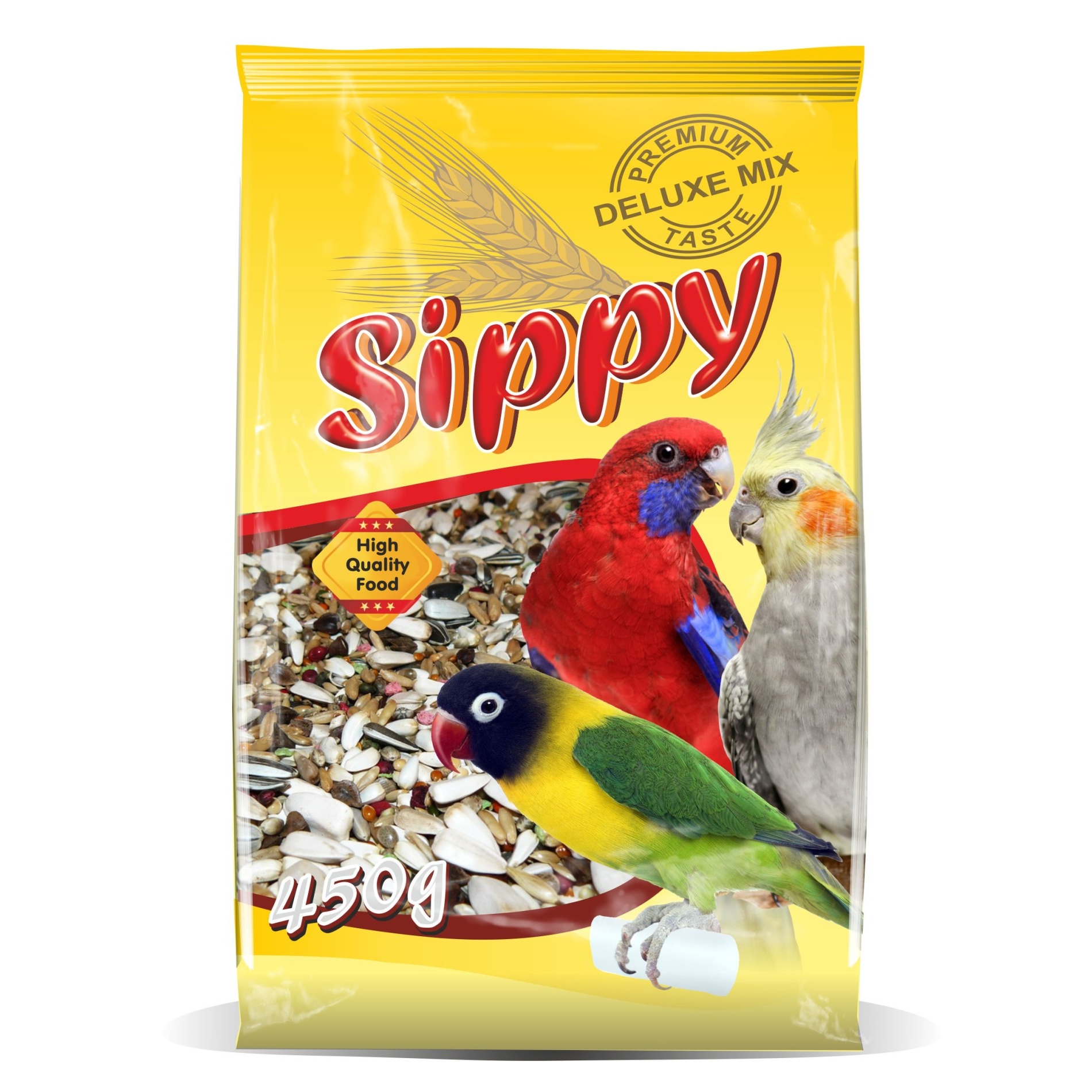 Akinu SIPPY DELUXE krmivo pro malé a střední papoušky 450 g Akinu