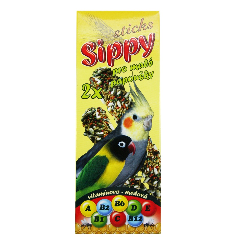Akinu Sippy tyč pro malé papoušky vitamínovo-medová 2ks Akinu