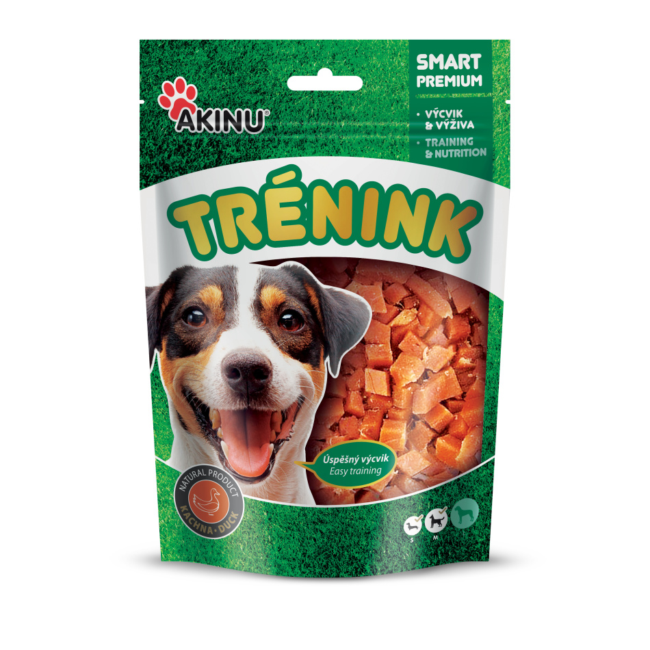 Akinu TRÉNINK kachní kostky pamlsek pro psy 120 g Akinu
