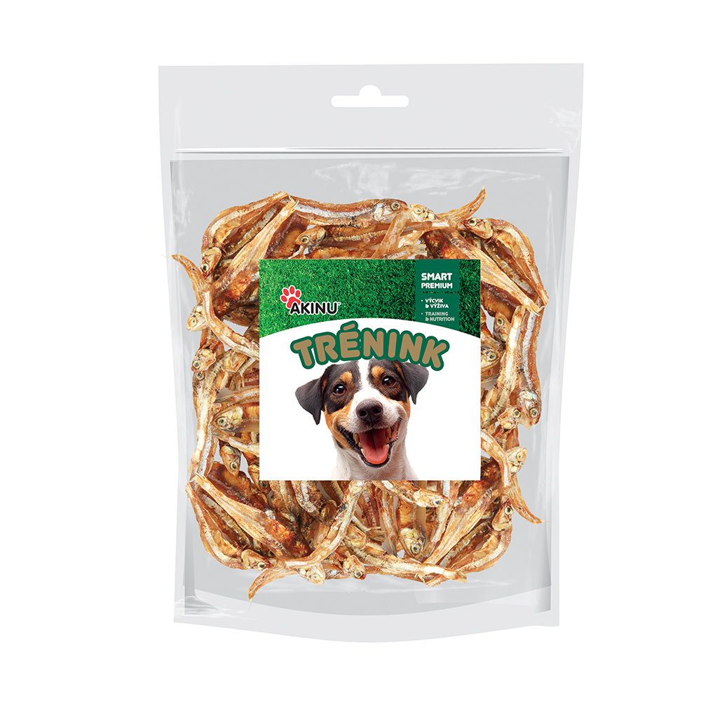Akinu TRÉNINK rybičky pamlsek pro psy 75 g Akinu