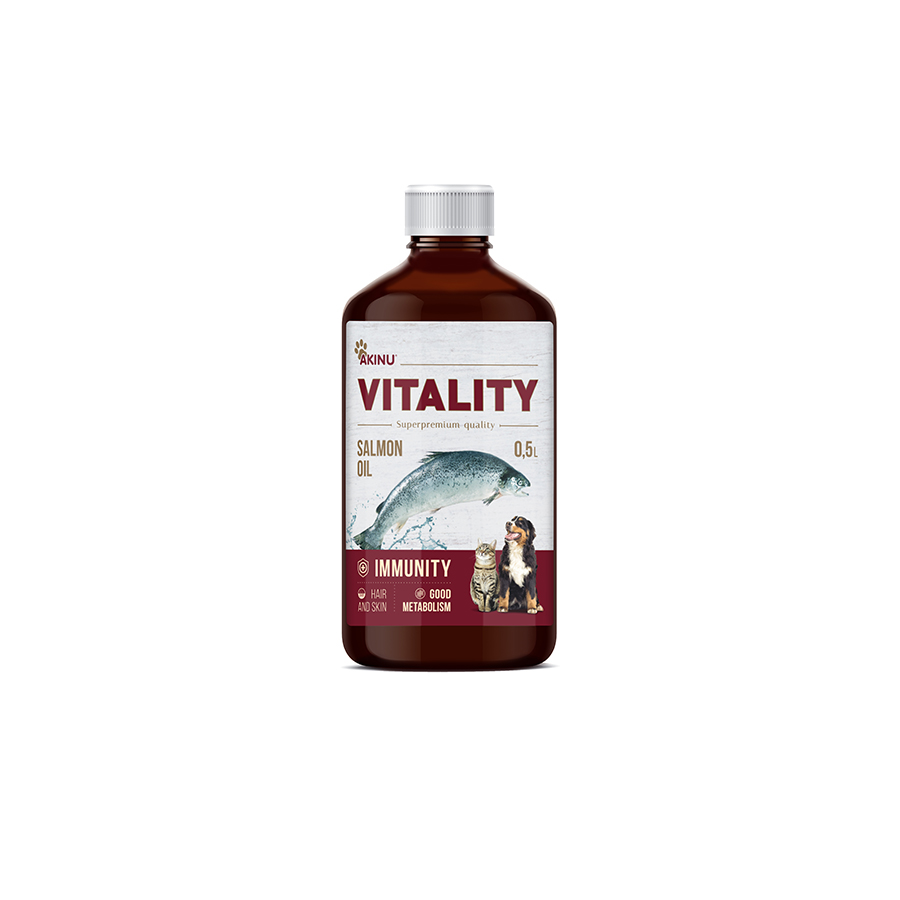 Akinu VITALITY lososový olej pro psy 500 ml Akinu