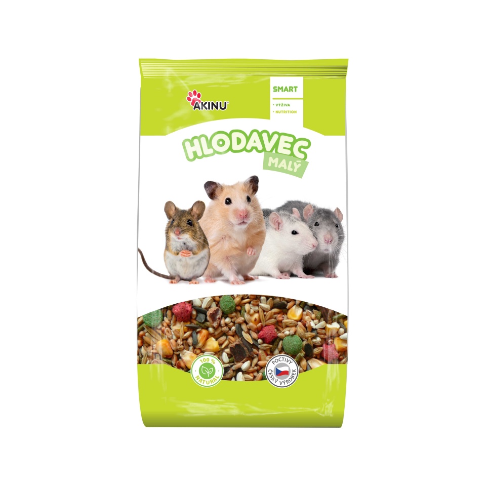 Akinu krmivo pro malé hlodavce Kompletní menu 1kg Akinu