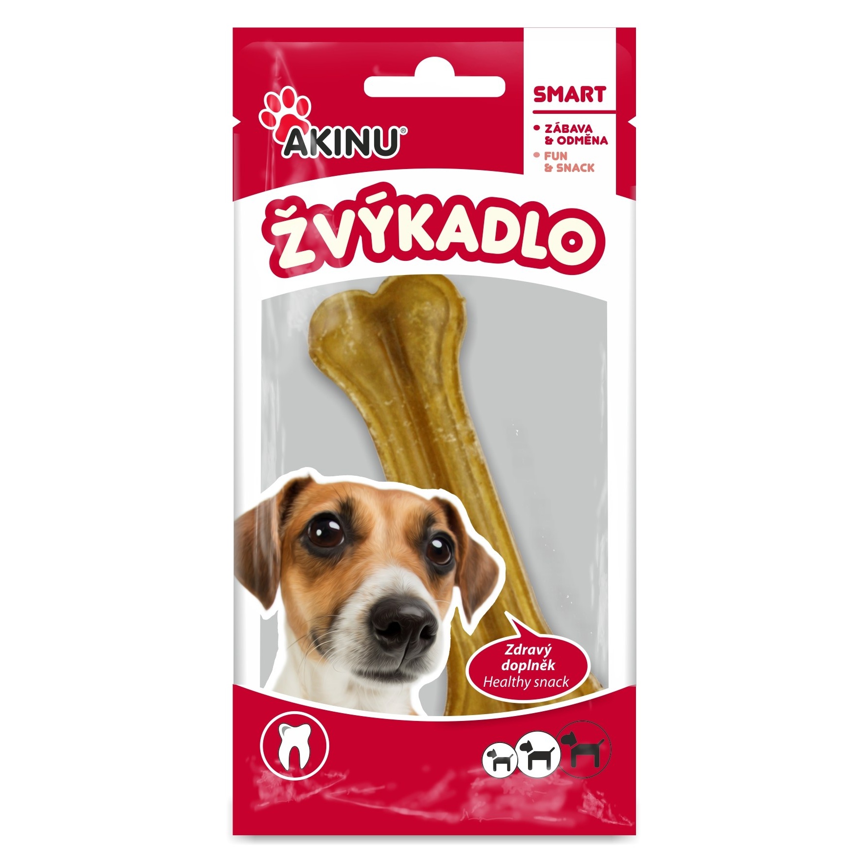 Akinu pamlsek pro psy kost přírodní 12 cm Akinu