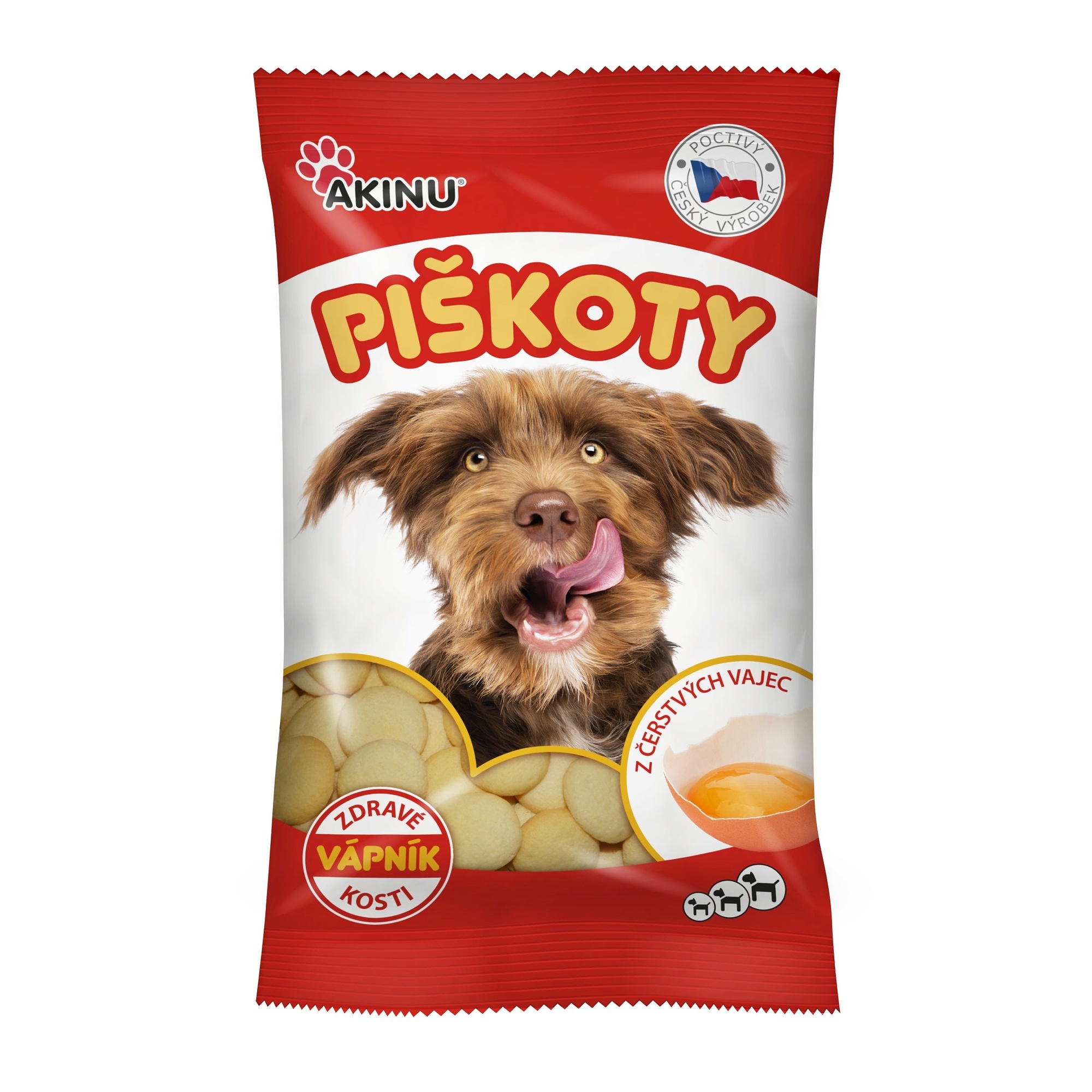 Akinu piškoty s vápníkem pamlsek pro psy 120 g Akinu