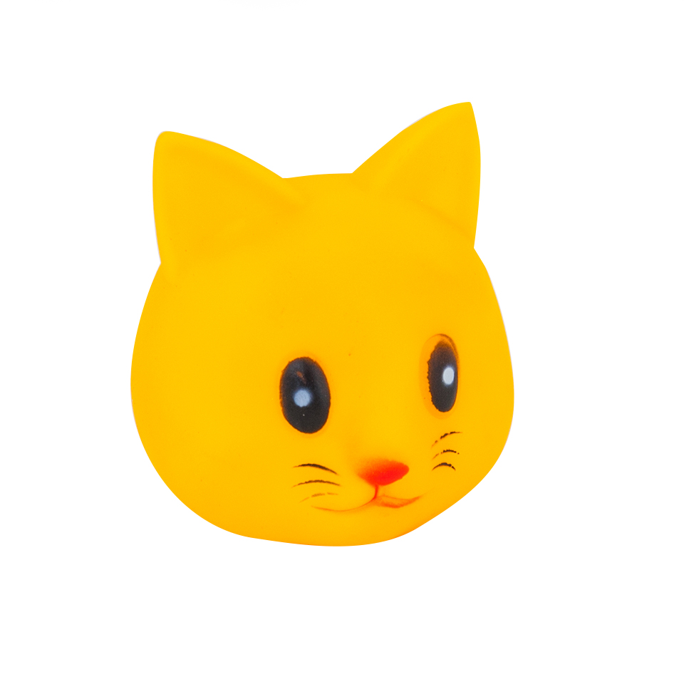 Akinu vinylová hračka pro psy kočka hlava 7cm Akinu