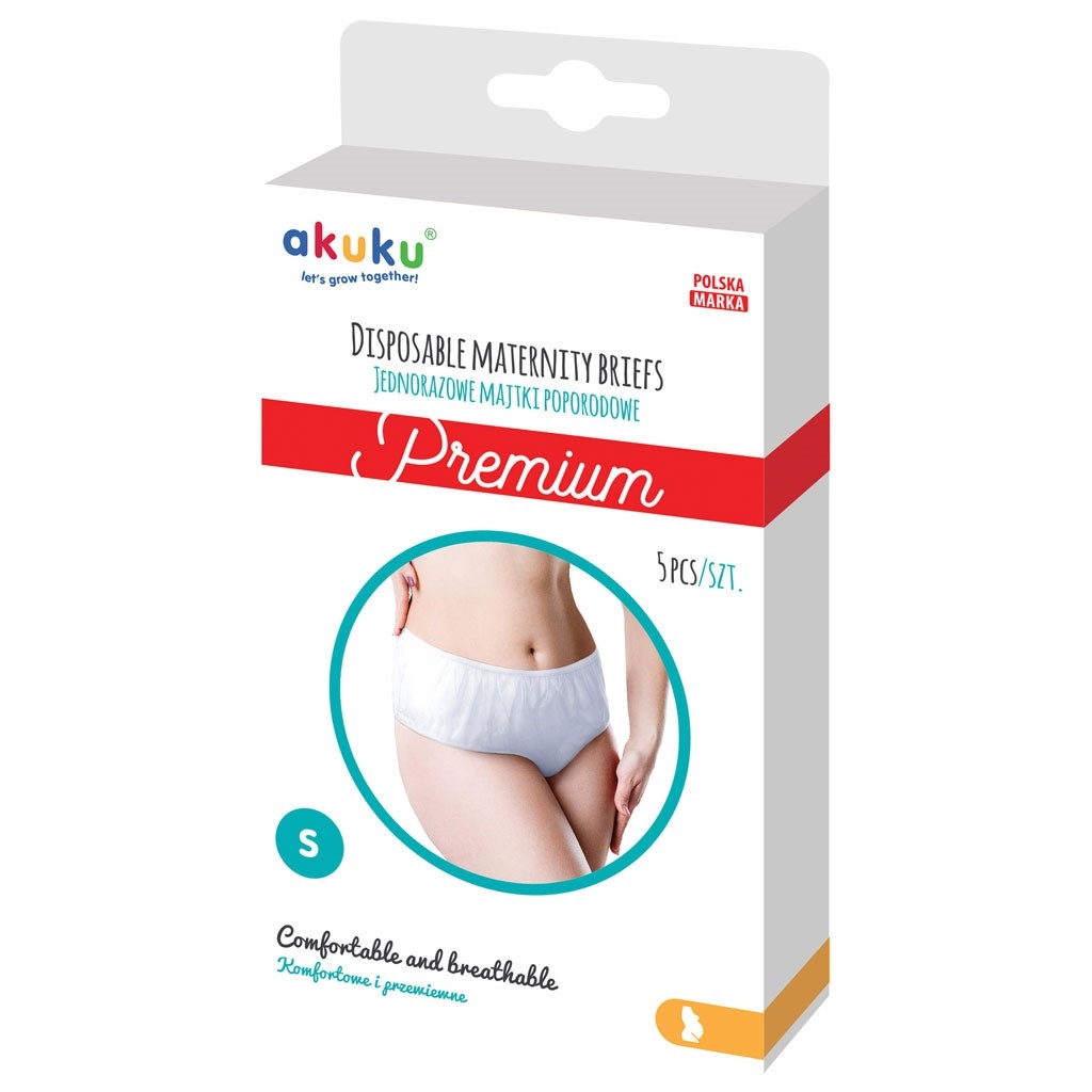 Akuku Poporodní  jednorázové kalhotky Premium vel.  S