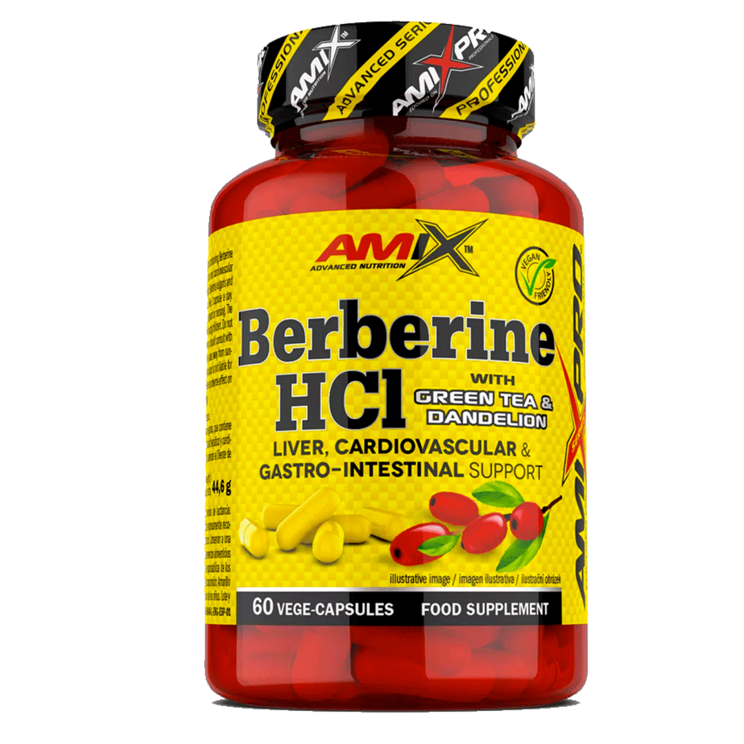 Amix Nutrition Berberine HCl + GreenTea & Dandelion - 60 kapslí Amix Nutrition