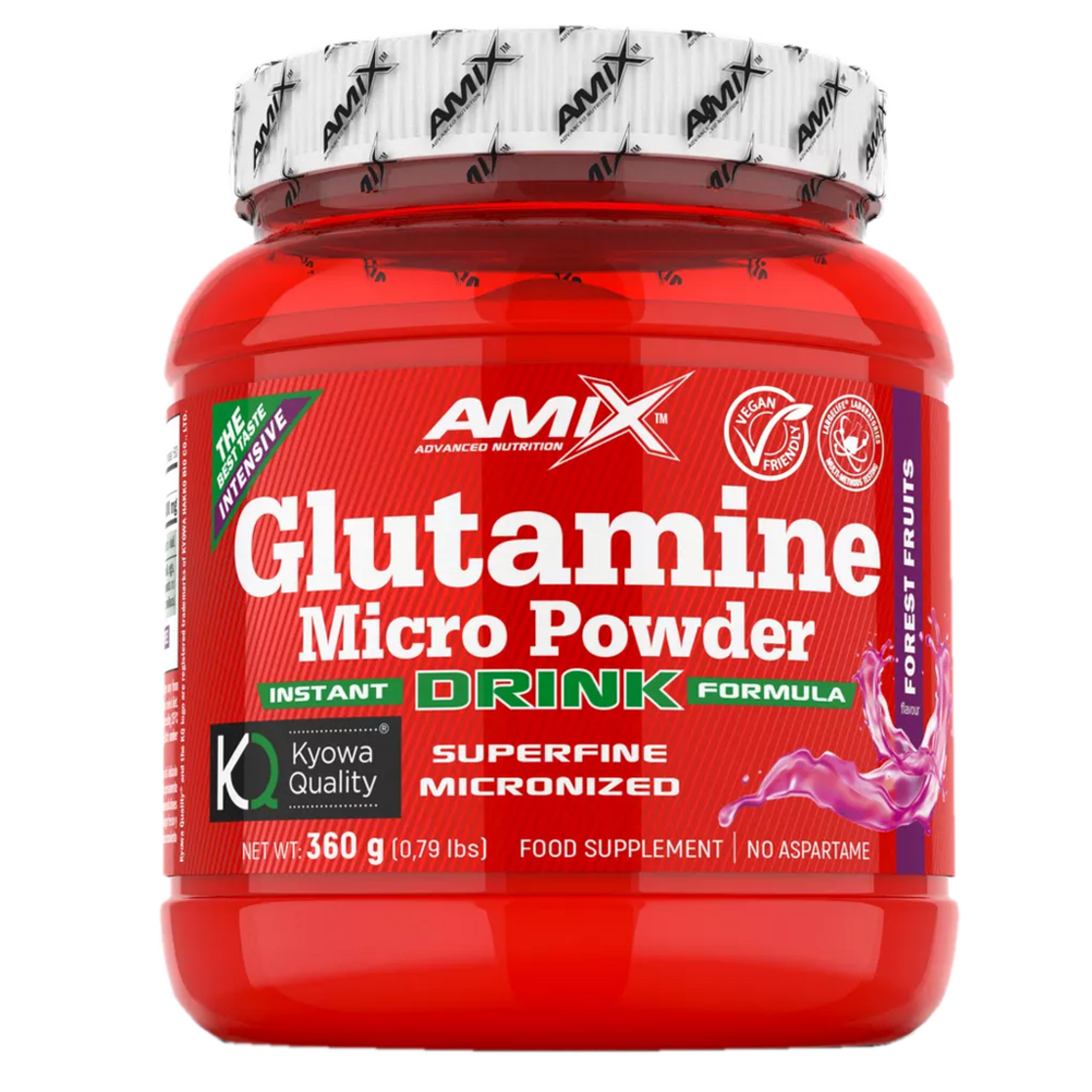 Amix Nutrition Glutamine Micro Powder Drink 360g - lesní ovoce Amix Nutrition