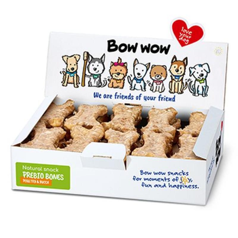 BOW WOW Prebio kosti- Drůbež a Juka 10cm 1ks BOW WOW