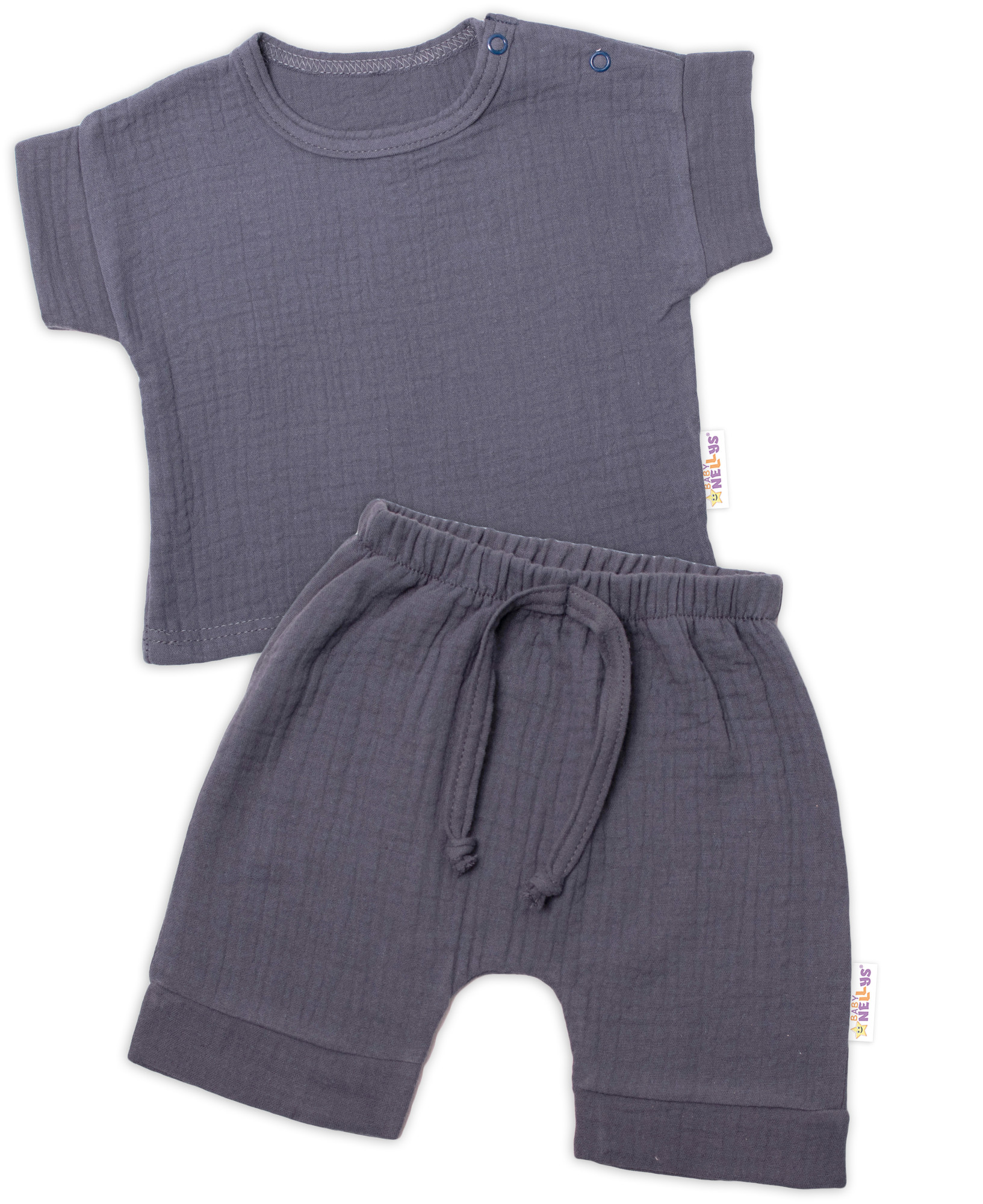 Baby Nellys 2-dílná mušelínová soupravička