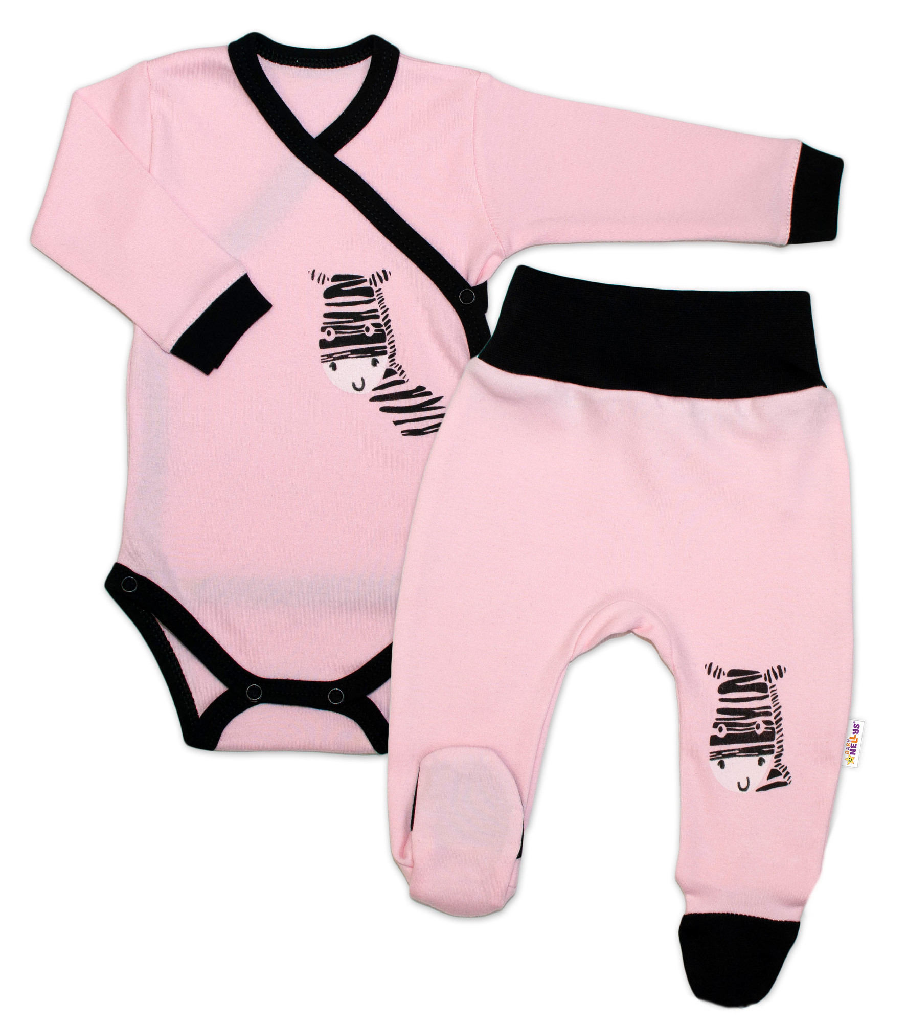 Baby Nellys 2-dílná sada body dl. rukáv + polodupačky