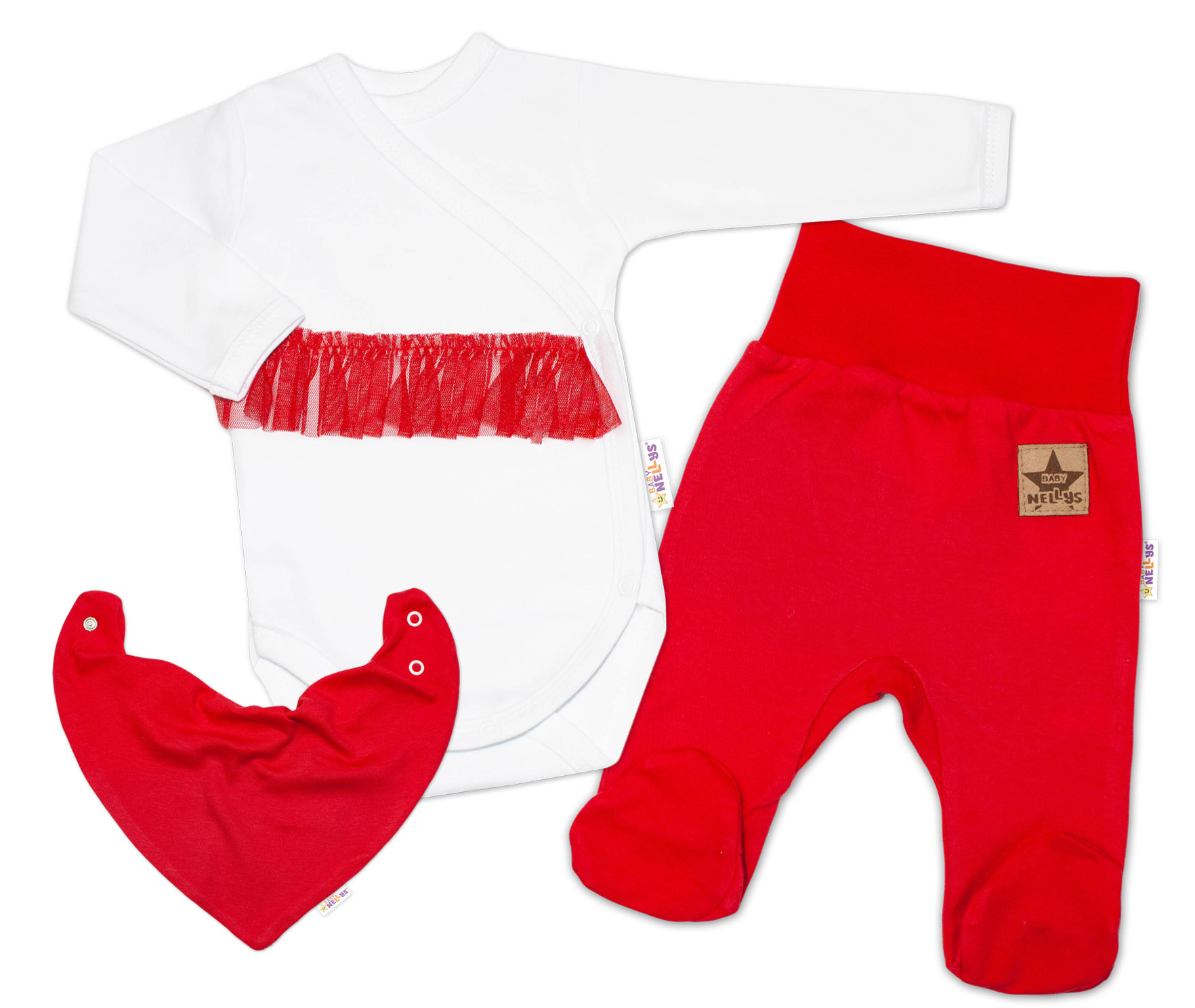 Baby Nellys 3D sada Body dl.rukáv