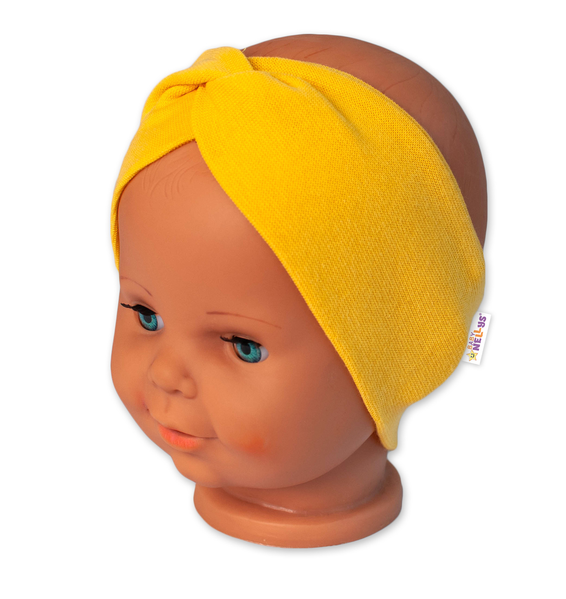 Baby Nellys Bavlněná čelenka dvouvrstvá