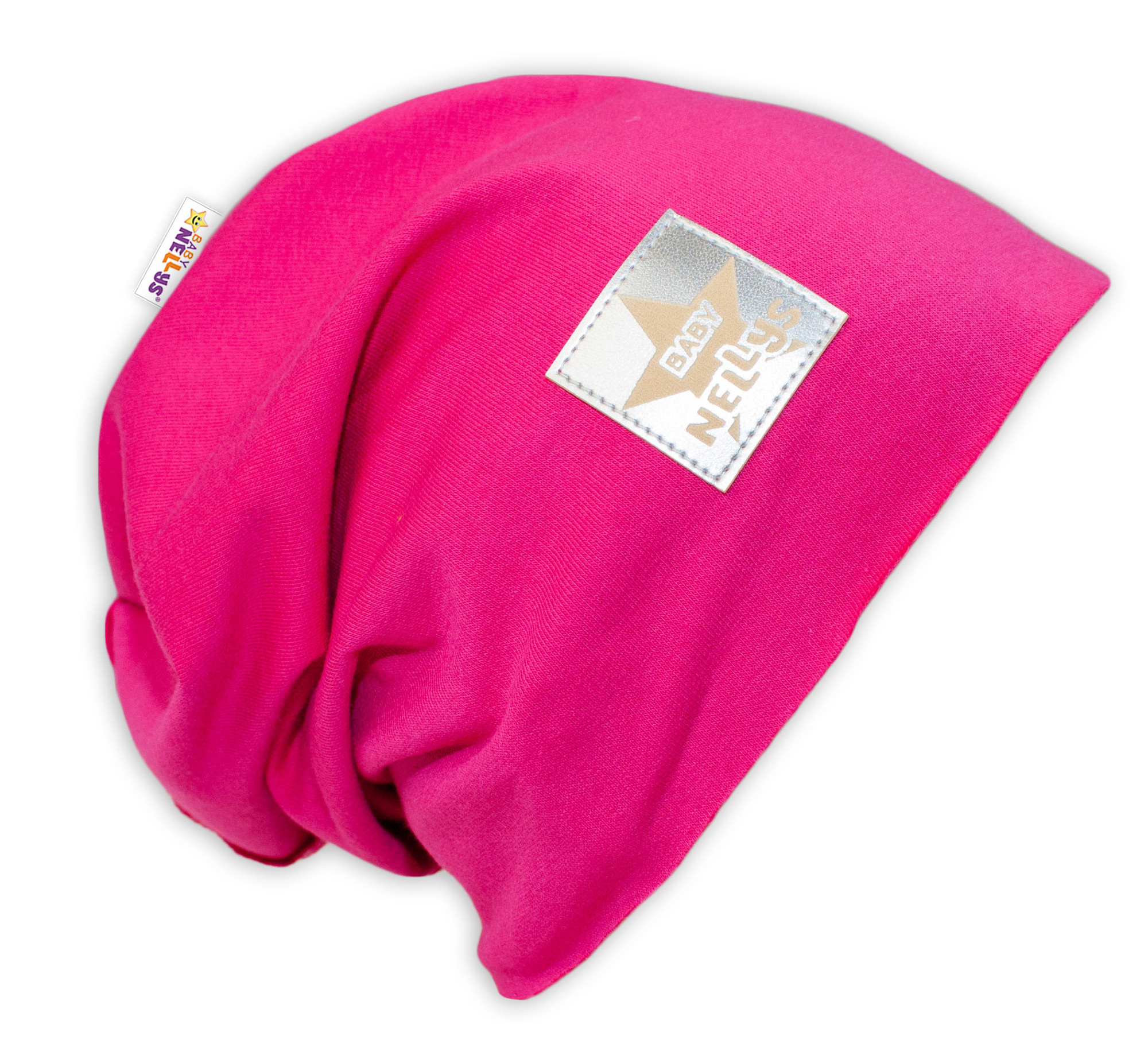 Baby Nellys Bavlněná čepička ® - sytě růžová Baby Nellys