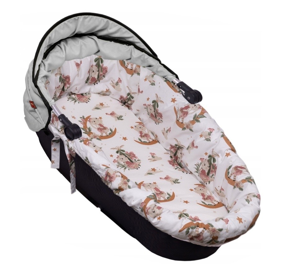 Baby Nellys Bavlněná vložka do kočárků/koše s pěnovou matrací