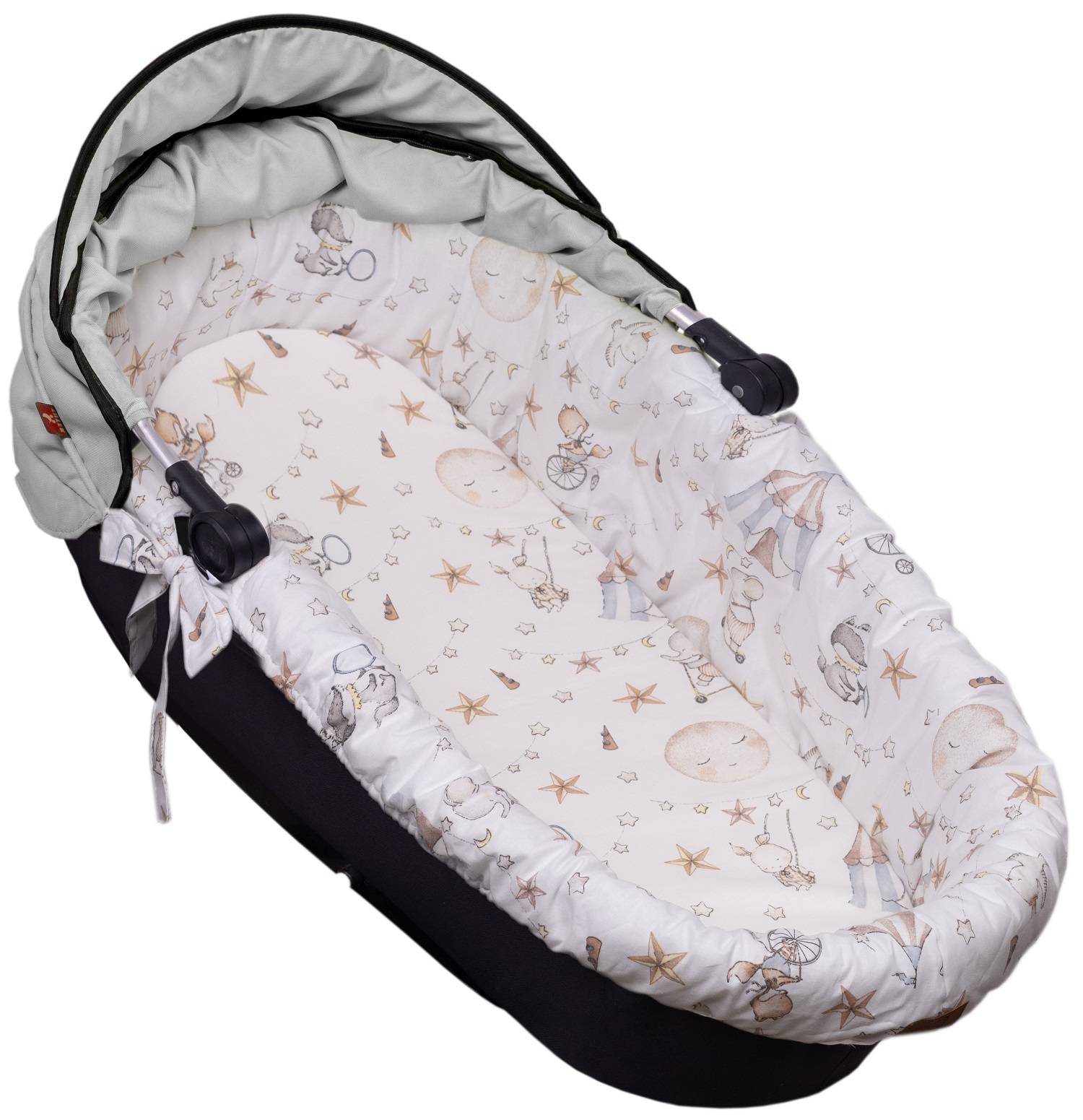 Baby Nellys Bavlněná vložka do kočárků/koše s pěnovou matrací