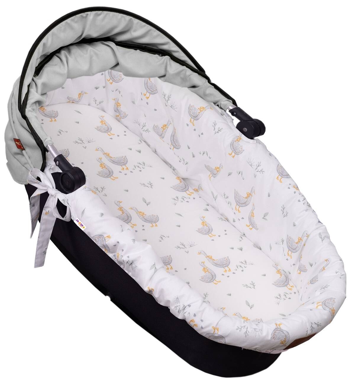 Baby Nellys Bavlněná vložka do kočárků/koše s pěnovou matrací
