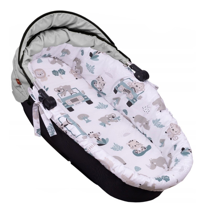 Baby Nellys Bavlněná vložka do kočárků/koše s pěnovou matrací