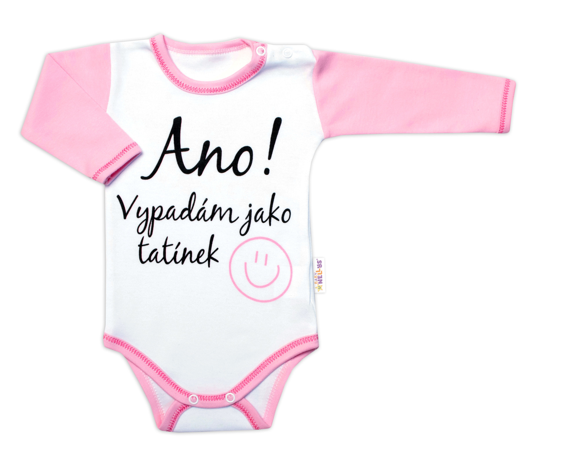 Baby Nellys Body dl. rukáv - Ano! Vypadám jako tatínek