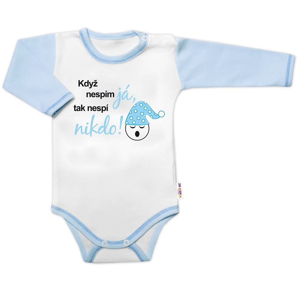 Baby Nellys Body dl. rukáv - Když nespím já