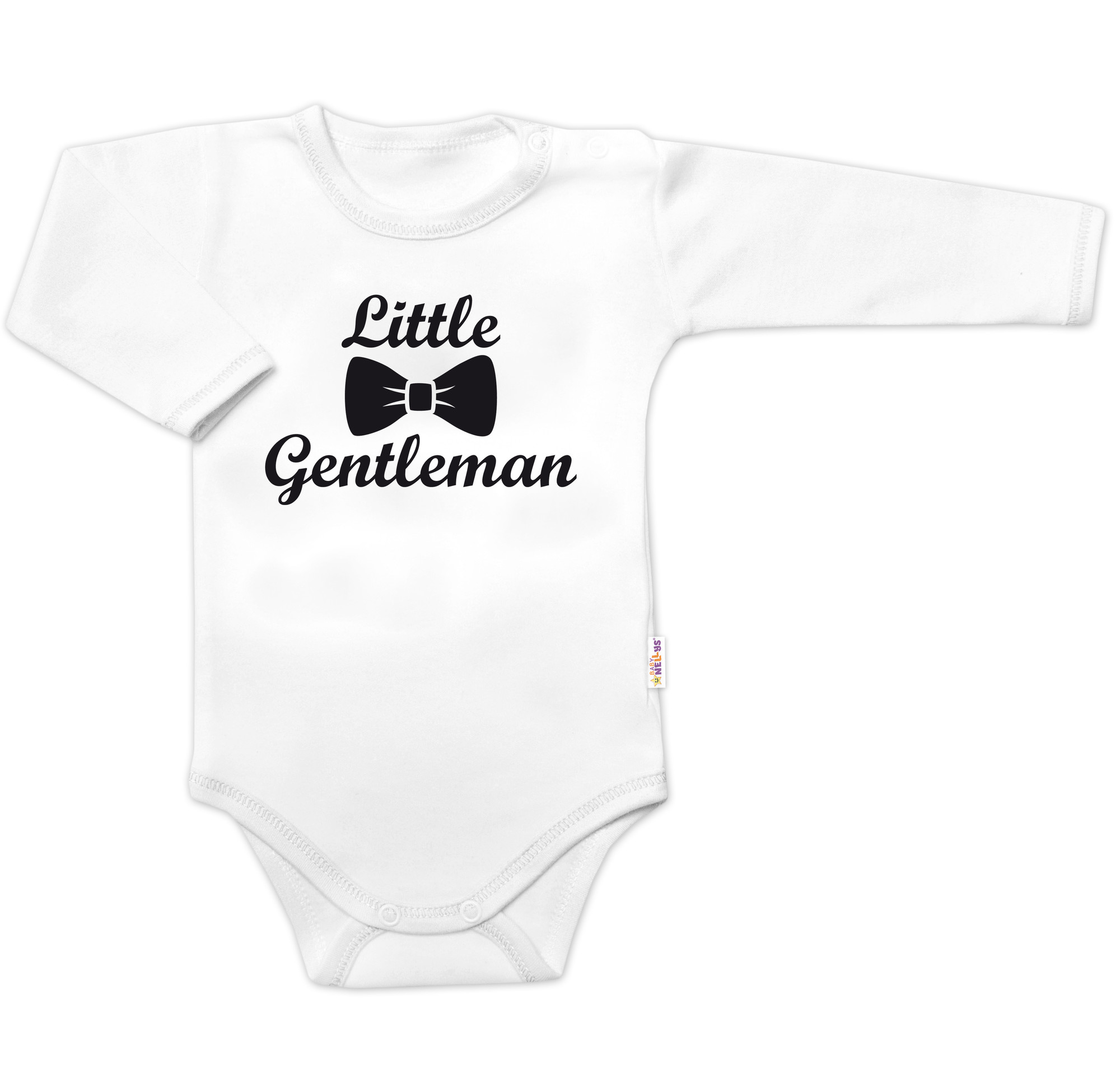 Baby Nellys Body dl. rukáv Little Gentleman