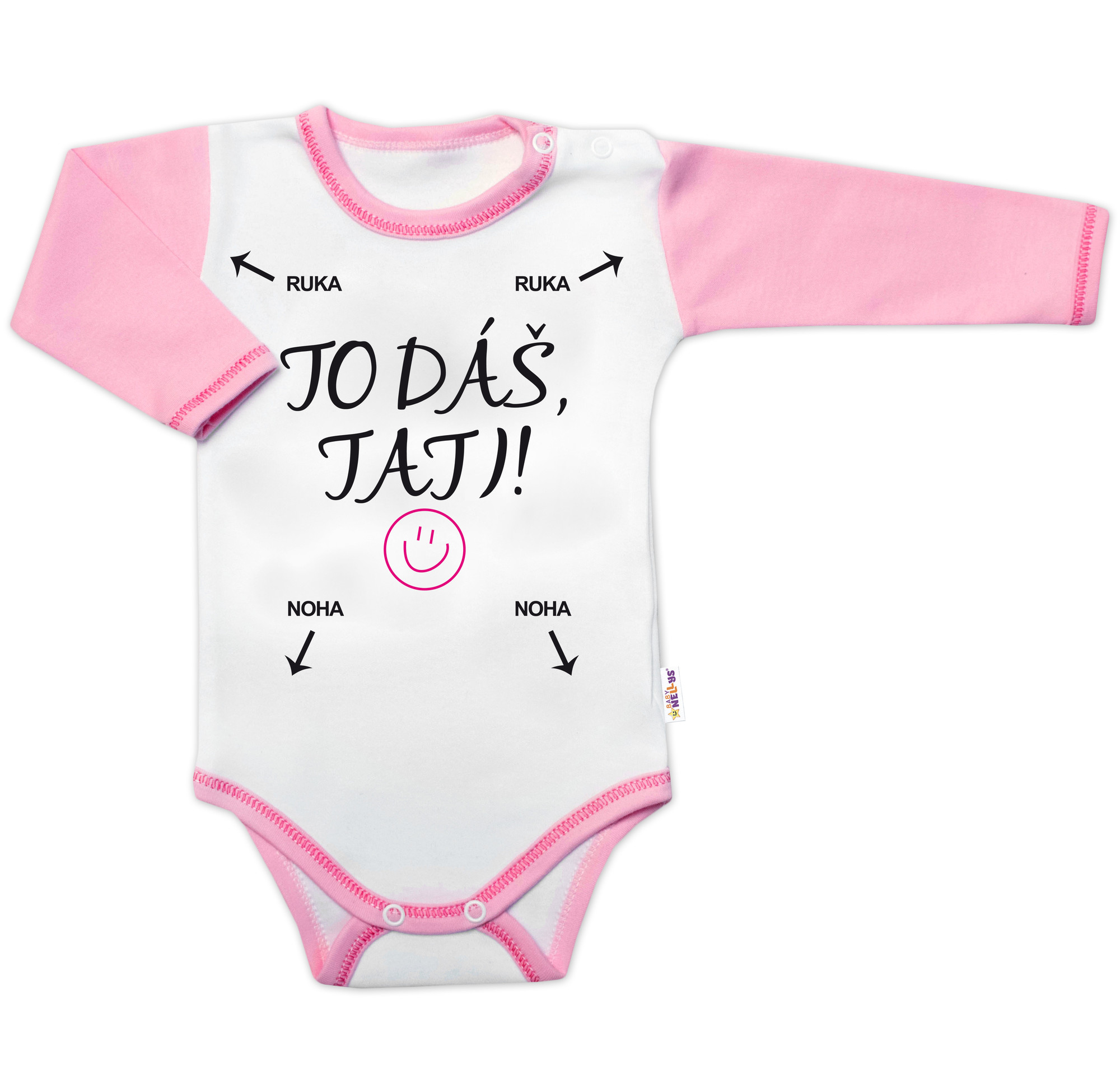 Baby Nellys Body dl. rukáv - To dáš Tati!