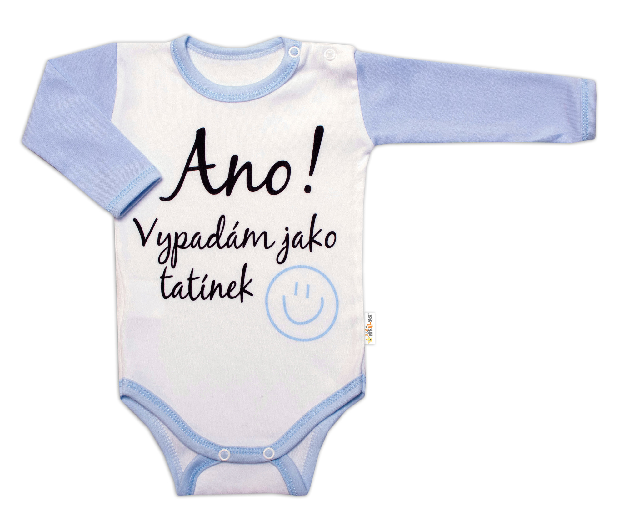 Baby Nellys Body dl. rukáv s textem