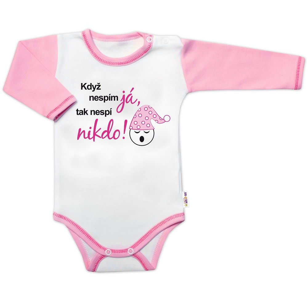 Baby Nellys Body dl. rukáv s textem