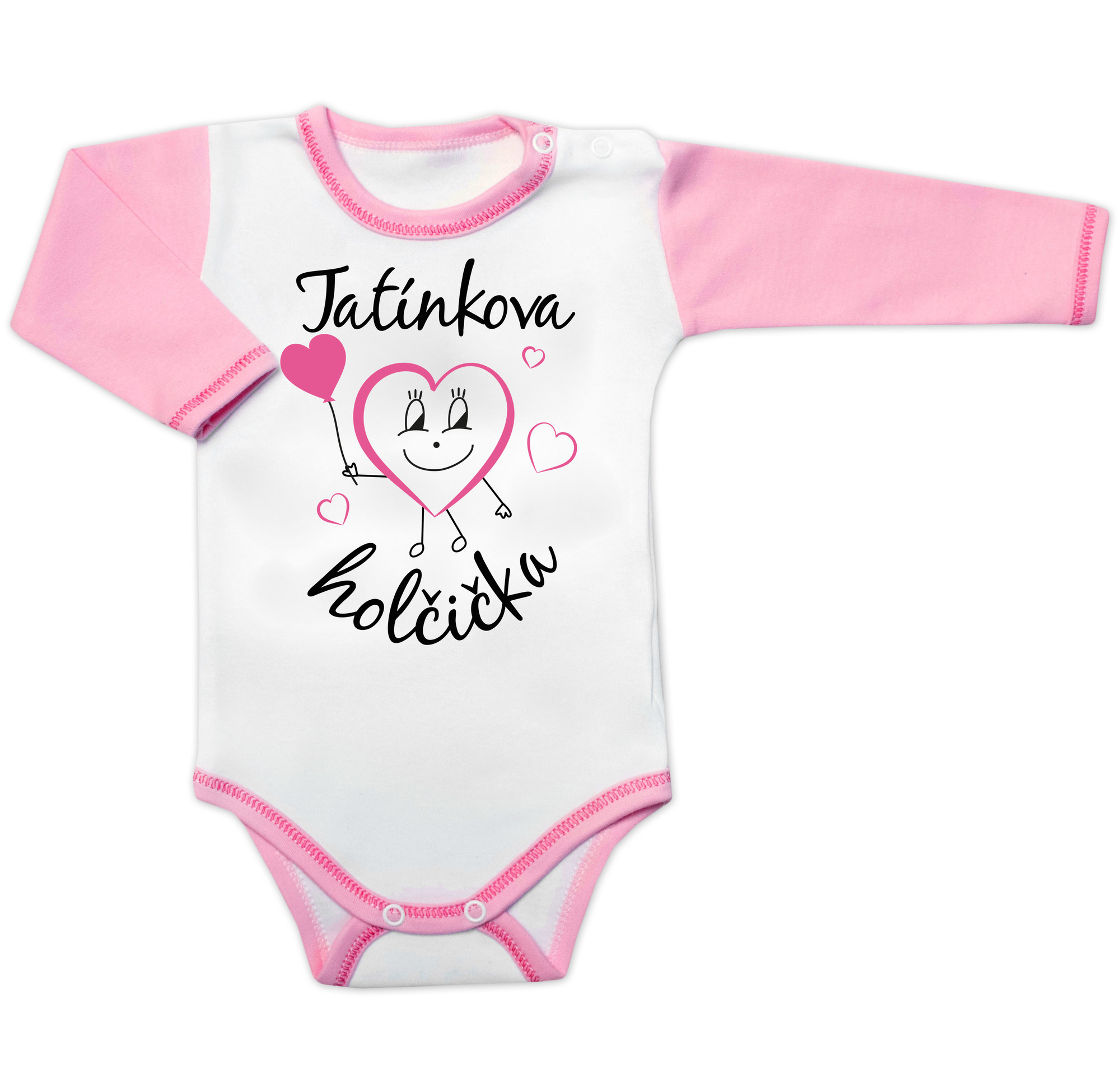 Baby Nellys Body dl. rukáv s vtipným textem