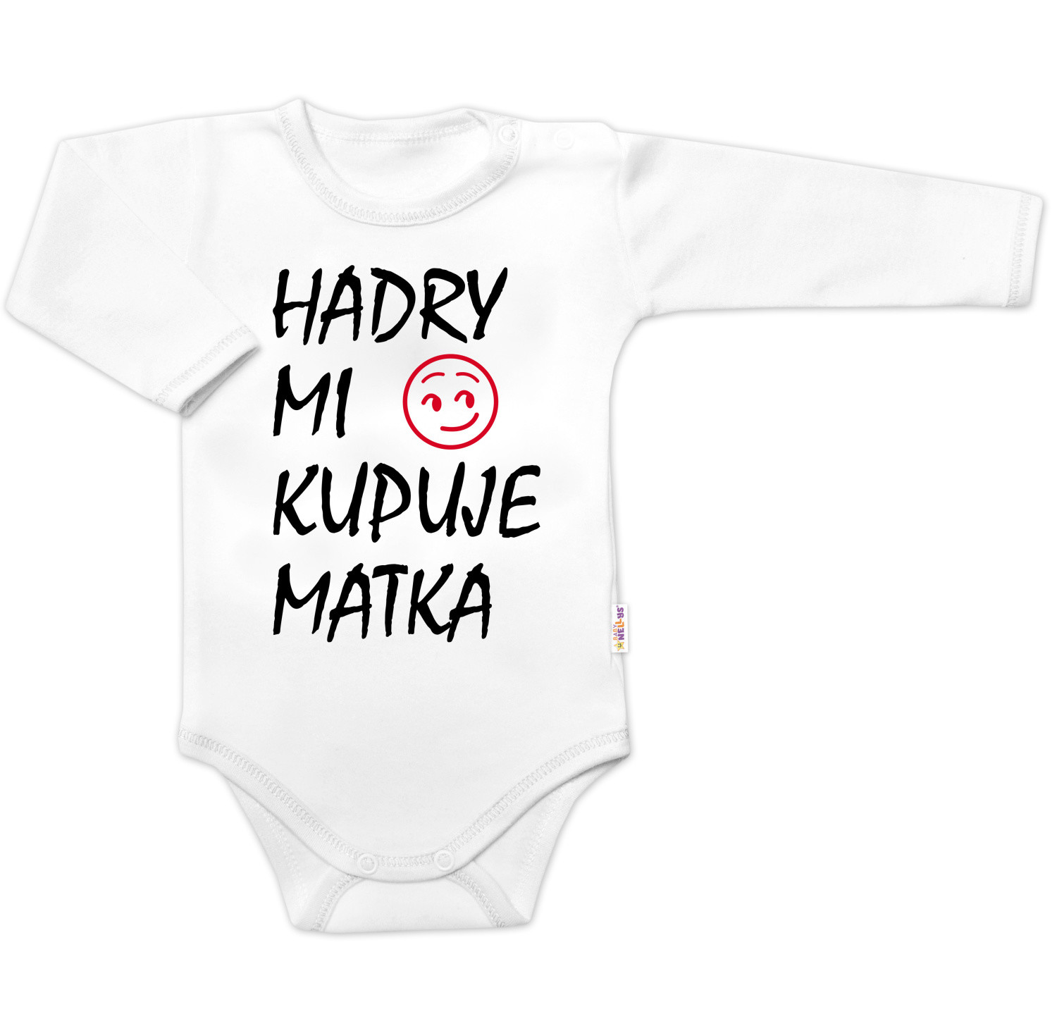 Baby Nellys Body dlouhý rukáv Hadry mi kupuje matka