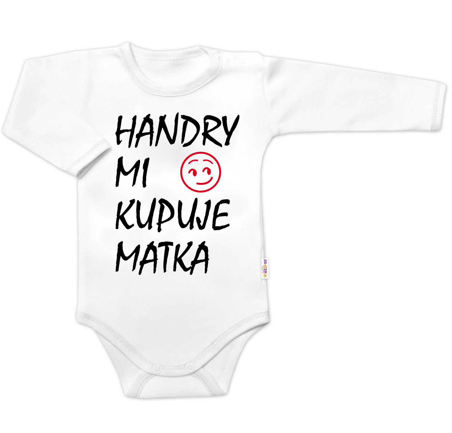 Baby Nellys Body dlouhý rukáv Handry mi kupuje matka