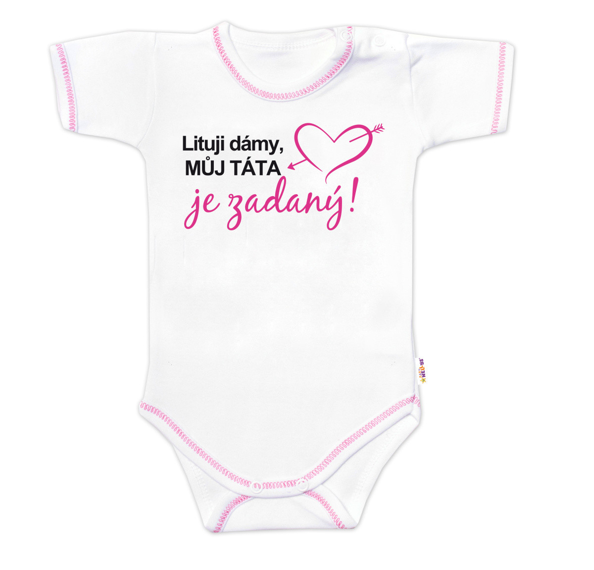 Baby Nellys Body kr. rukáv