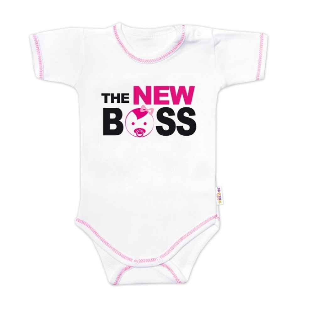 Baby Nellys Body kr. rukáv s vtipným textem