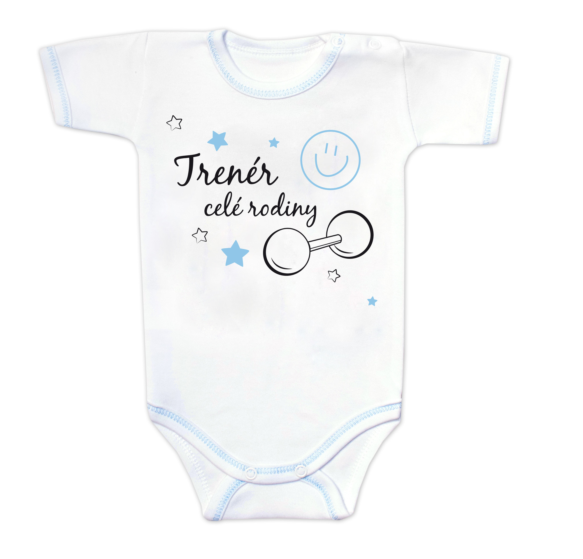 Baby Nellys Body kr. rukáv s vtipným textem
