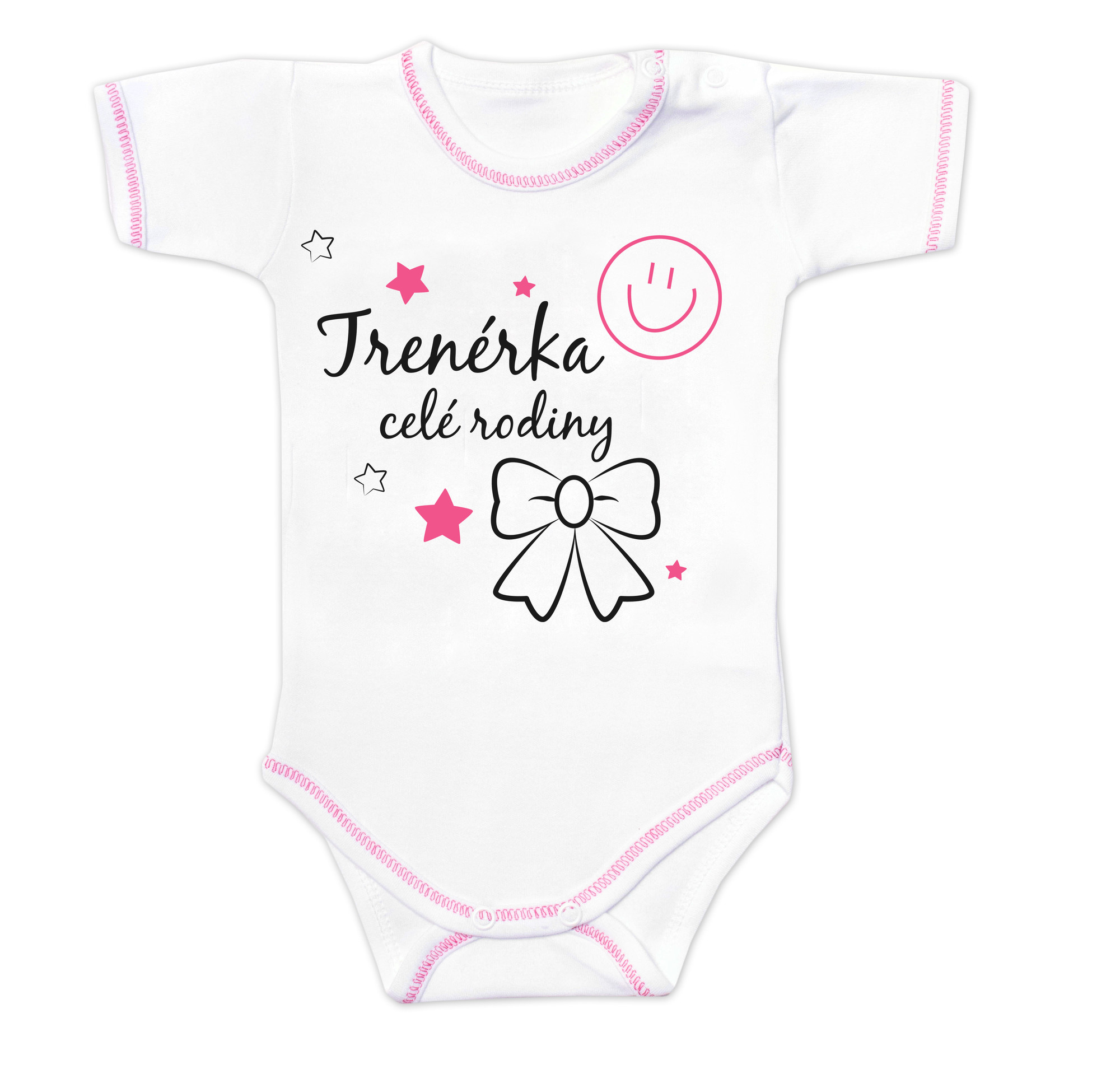 Baby Nellys Body kr. rukáv s vtipným textem