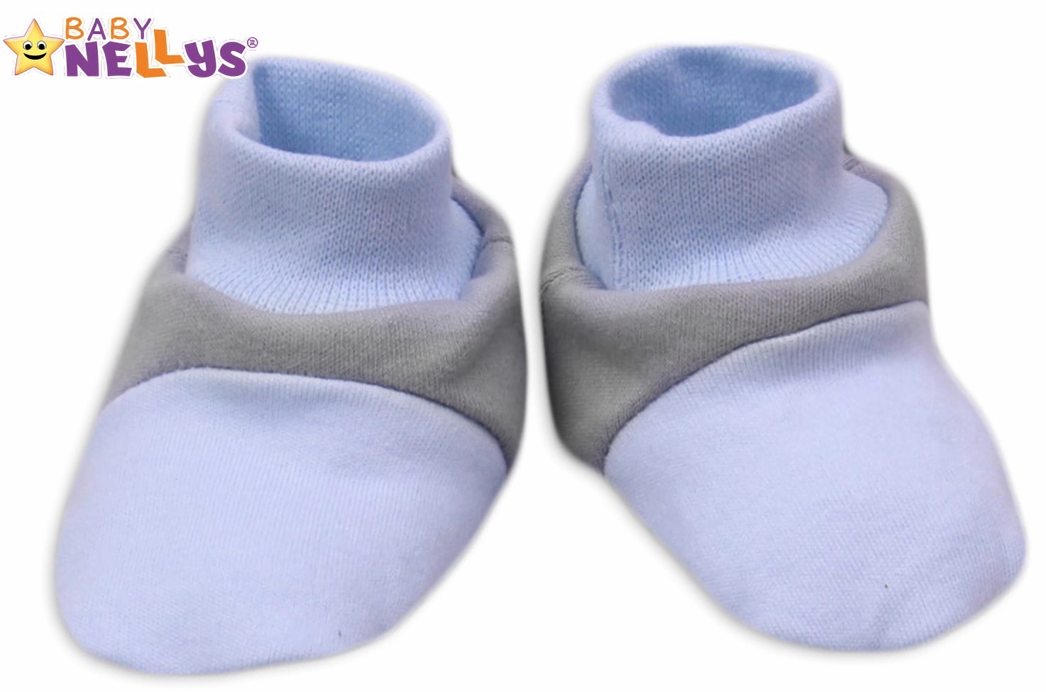 Baby Nellys Botičky/ponožtičky ® - Balónek v modré Baby Nellys