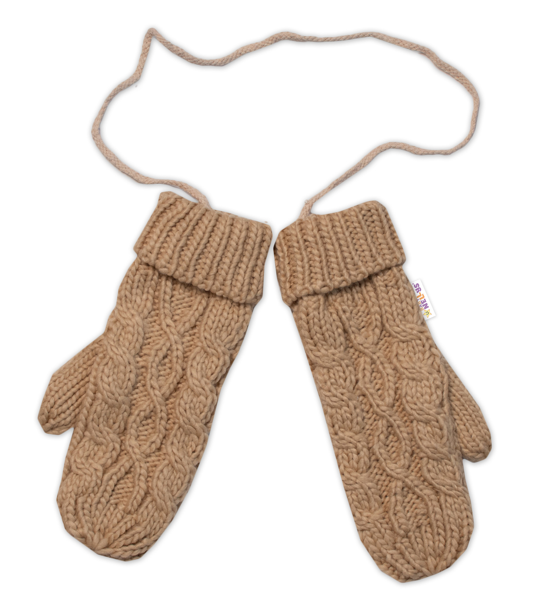 Baby Nellys Dámské pletené palčáky s fleecovou podšívkou