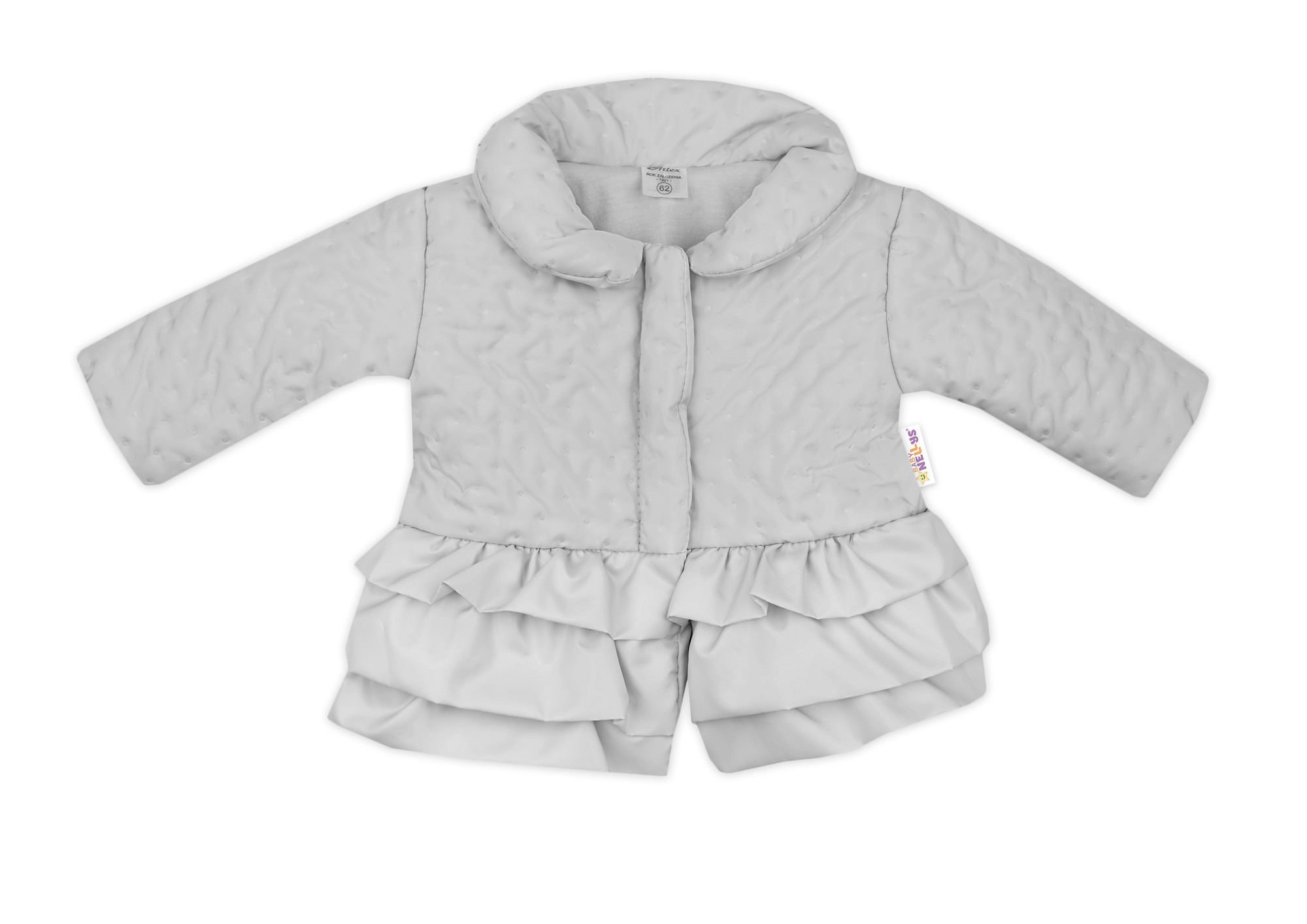 Baby Nellys Dětská přechodová bundička  s volánky