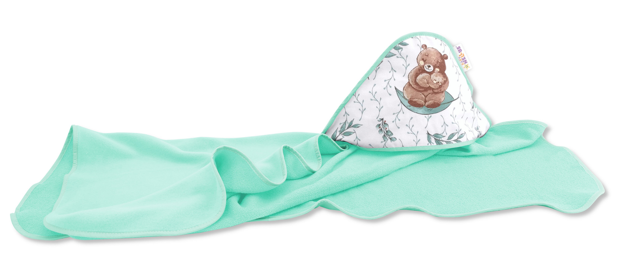 Baby Nellys Dětská termoosuška s kapucí  LULU natural
