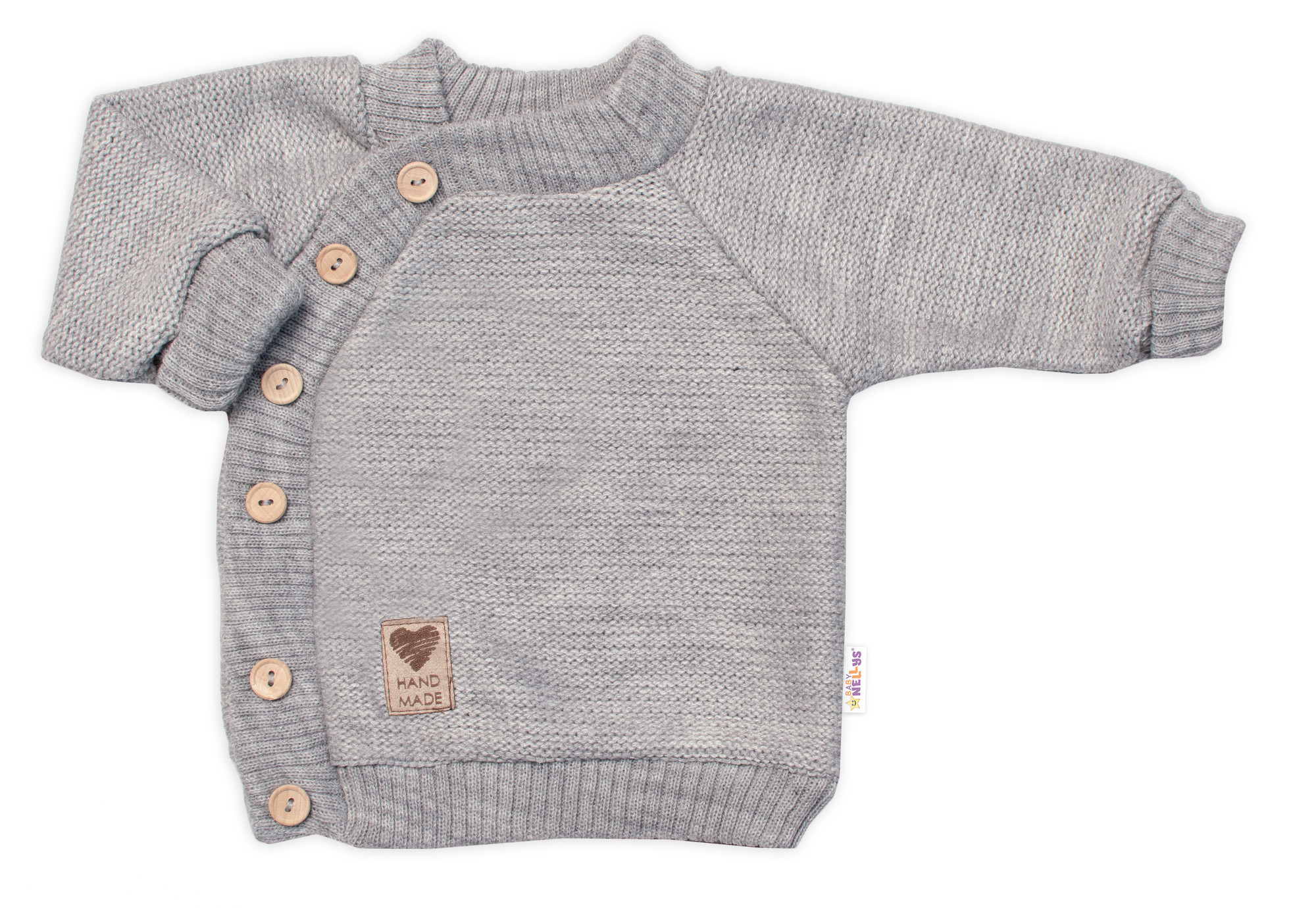 Baby Nellys Dětský pletený svetřík s knoflíčky